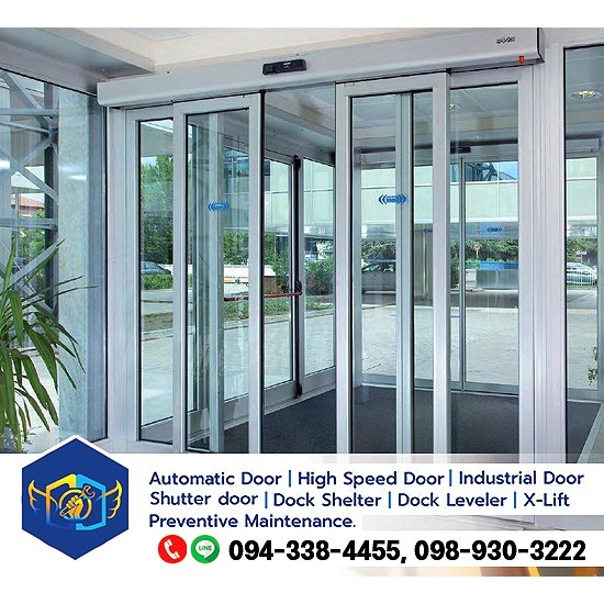 ประตูเลื่อนอัตโนมัติ (Auto door) - บริษัท ทริปเบิ้ล เดฟท์ เซอร์วิส จำกัด - ผู้จำหน่ายและติดตั้งระบบประตูเลื่อนอัตโนมัติ  ประตูไฮสปีด  ประตูผ้าใบ  ประตูอุตสาหกรรม  ประตูสไลด์เลื่อนขึ้นด้านบน  ประตูโอเวอร์เฮด  ประตูอัตโนมัติบานเลื่อนชน  ซ่อมประตูอัตโนมัต  ประตูรั้วอัตโนมัติแบบเลื่อน  ประตูอุตสาหกรรม นครปฐม 